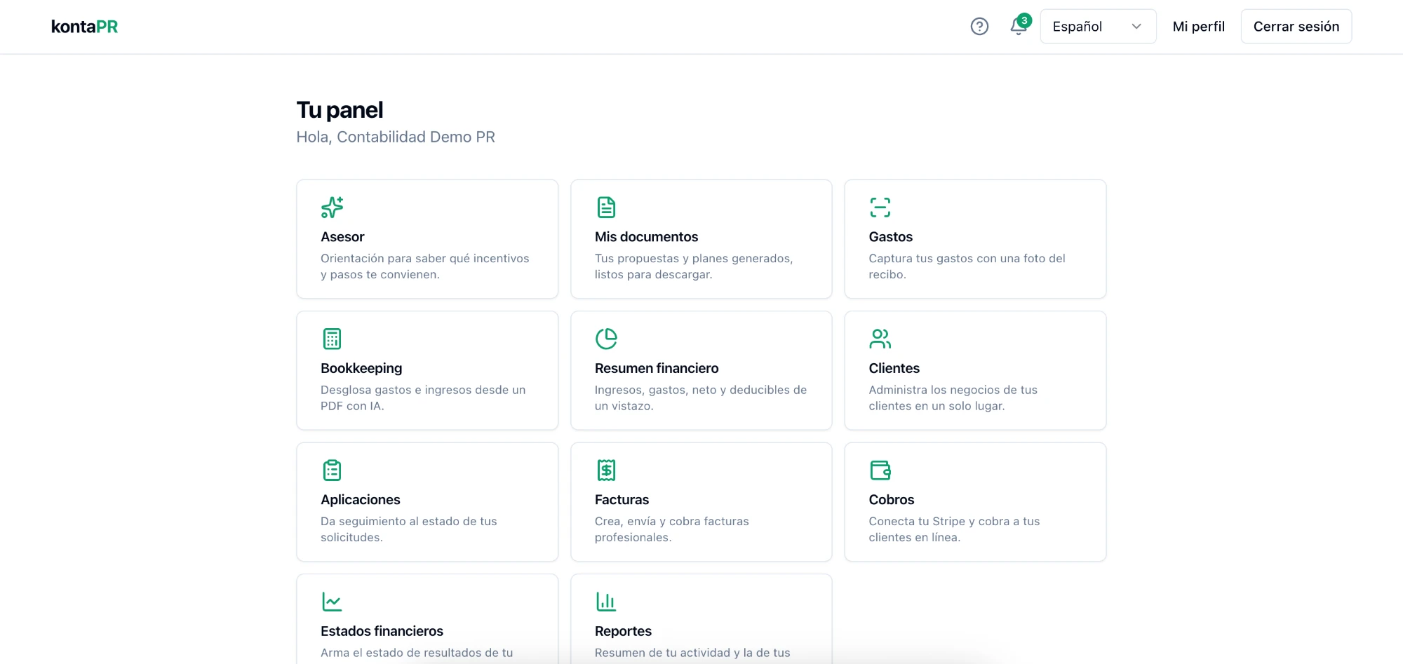 Tu panel: todos tus clientes y su contabilidad en un solo lugar